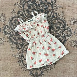 Emma Jean watermelon romper, 4T